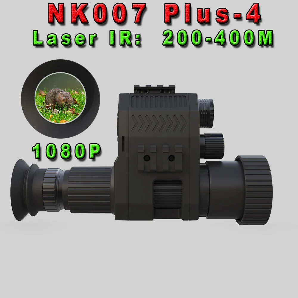 NK007 Night Vision Monocular 1080P 200-400M Infrared Scope Camcorder with Rechargeable Battery Charger Multiple Language - Image 9