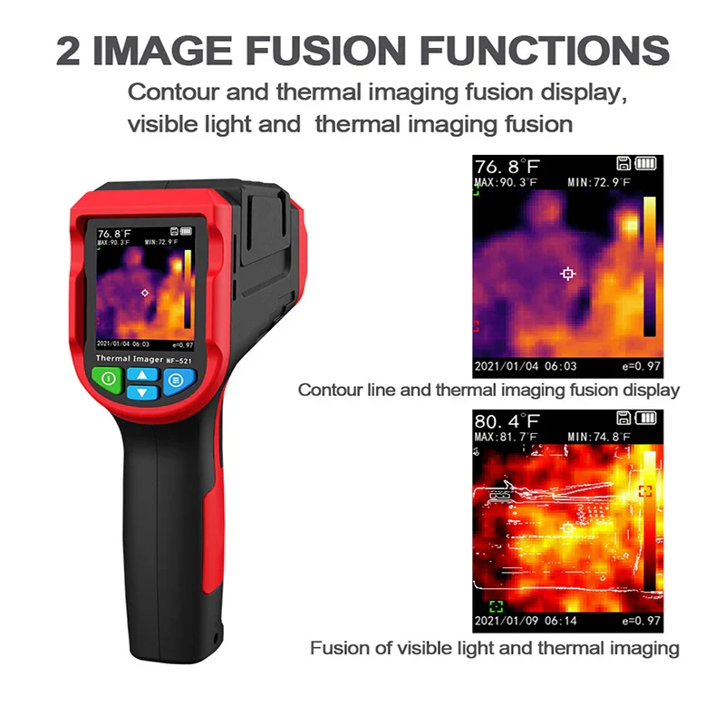 Noyafa Nf 521 Handheld Infrared Thermal Imager 340x240 Resolution Imaging 1024 Pixel Sensor Floor Heating Detector Thermometer - Image 2
