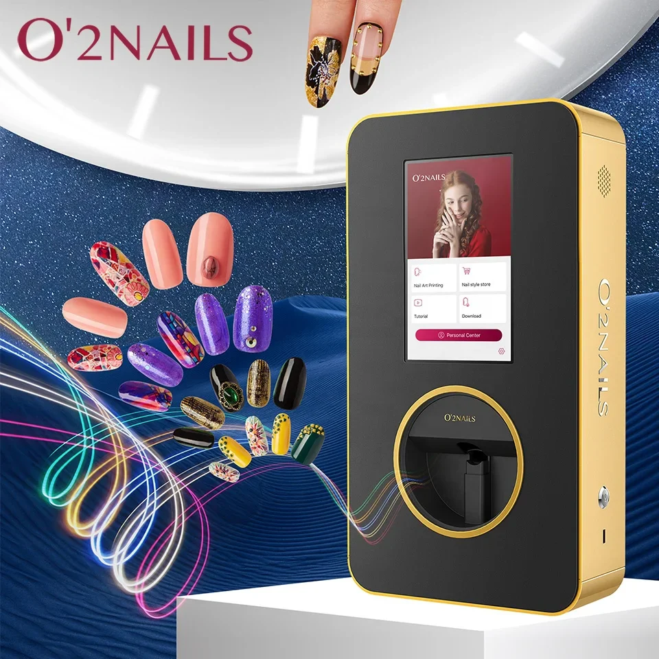 O’2NAILS Desktop Nail Printer X12.5 Wall Hanging Design Space-saving Nail Art Printing Machine for nail salon - Image 4
