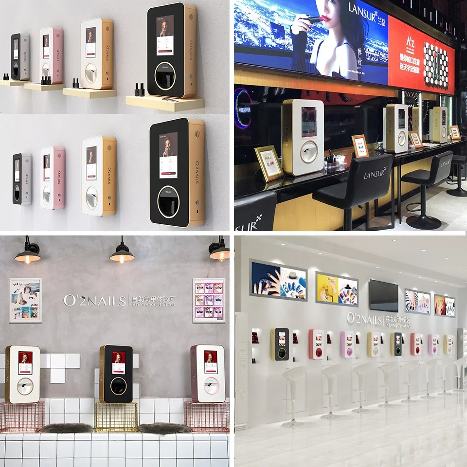 O’2NAILS Desktop Nail Printer X12.5 Wall Hanging Design Space-saving Nail Art Printing Machine for nail salon - Image 5