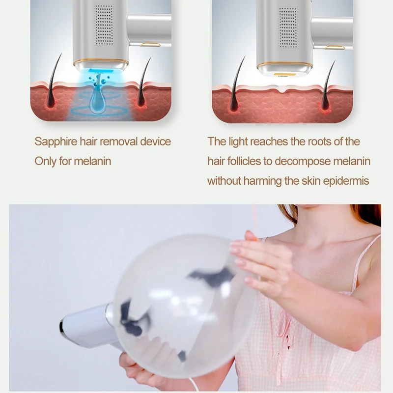 Osenyuan T023C IPL Hair Removal Equipment Professional Laser Epilator Machine Permanent Sapphire Painless Epilator For Women Man - Image 4