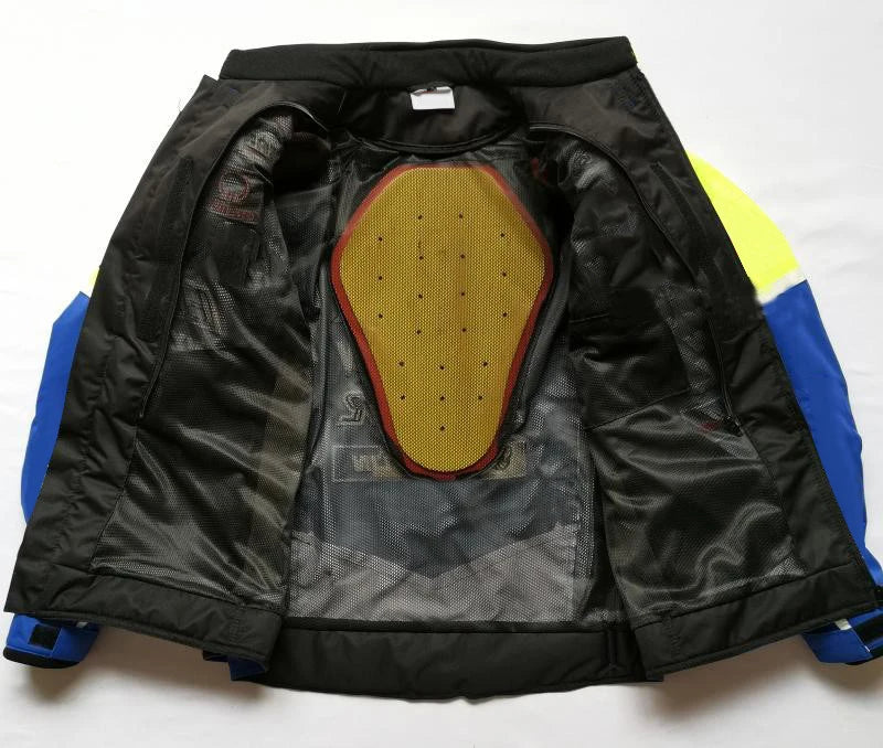 Oxford textile jackets For Suzuki Motorbike Motocross MTB BMX Bike Riding Men's Blue Jacket With Protector - Image 7