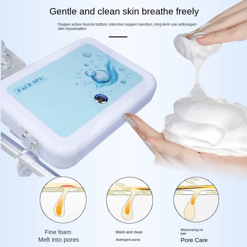 Oxygen Magic Bubble Instrument Cleansing, Mites, Whitening Facial Rejuvenation, Japan Skin Management, Beauty Salon Instrument - Image 3