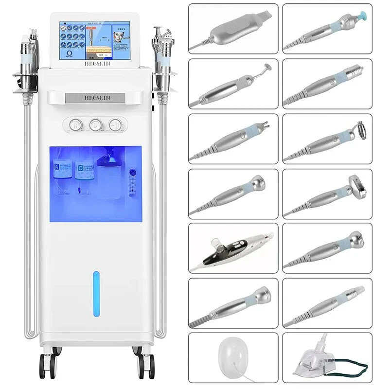 Oxygen Microdermabrasion Pore Cleansing Skin Rejuvenation Bubble Aqua Oxygen Jet Facial Lifting Skin Care Machine - Image 2