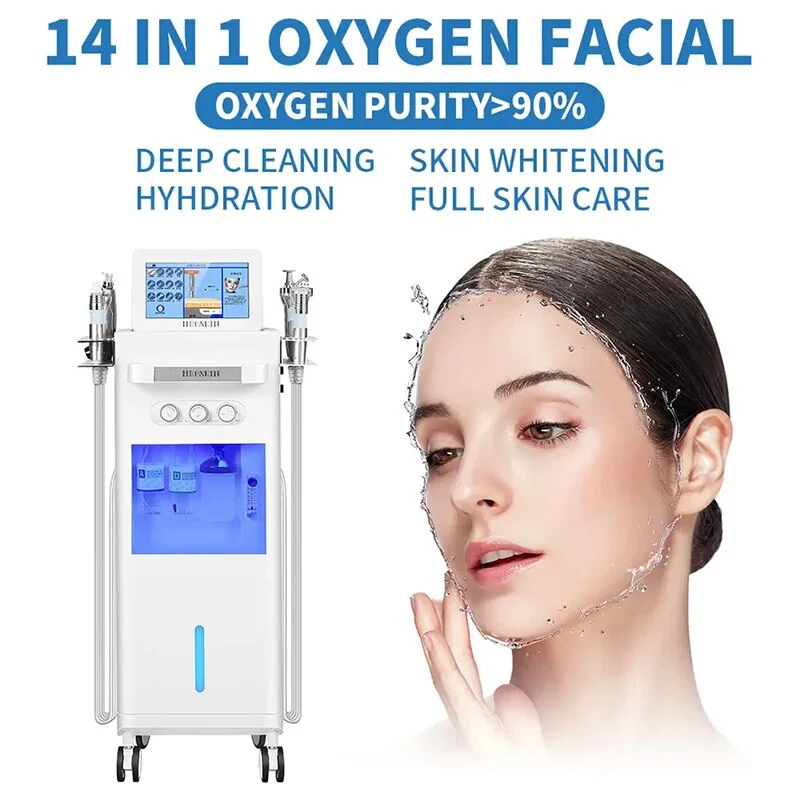 Oxygen Microdermabrasion Pore Cleansing Skin Rejuvenation Bubble Aqua Oxygen Jet Facial Lifting Skin Care Machine - Image 5