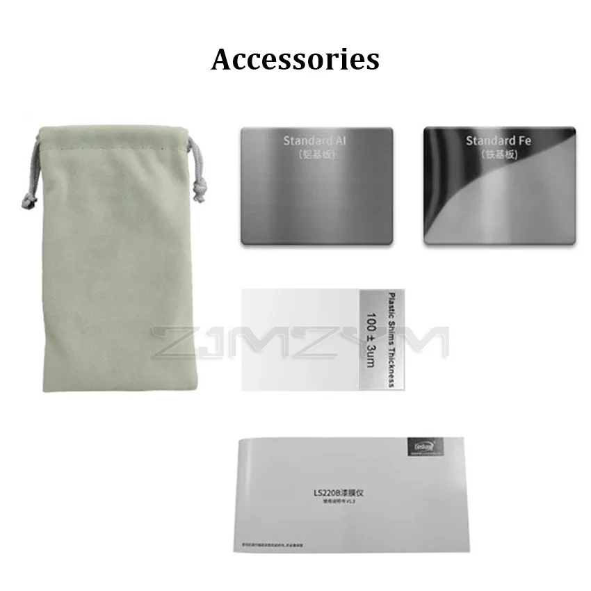 Paint Coating Thickness Tester 0-2000μm 0.1μm Fe NFe Probe Gauge LS220 for Auto Car Paint Film Thickness Gauge -20℃ LCD Screen - Image 6