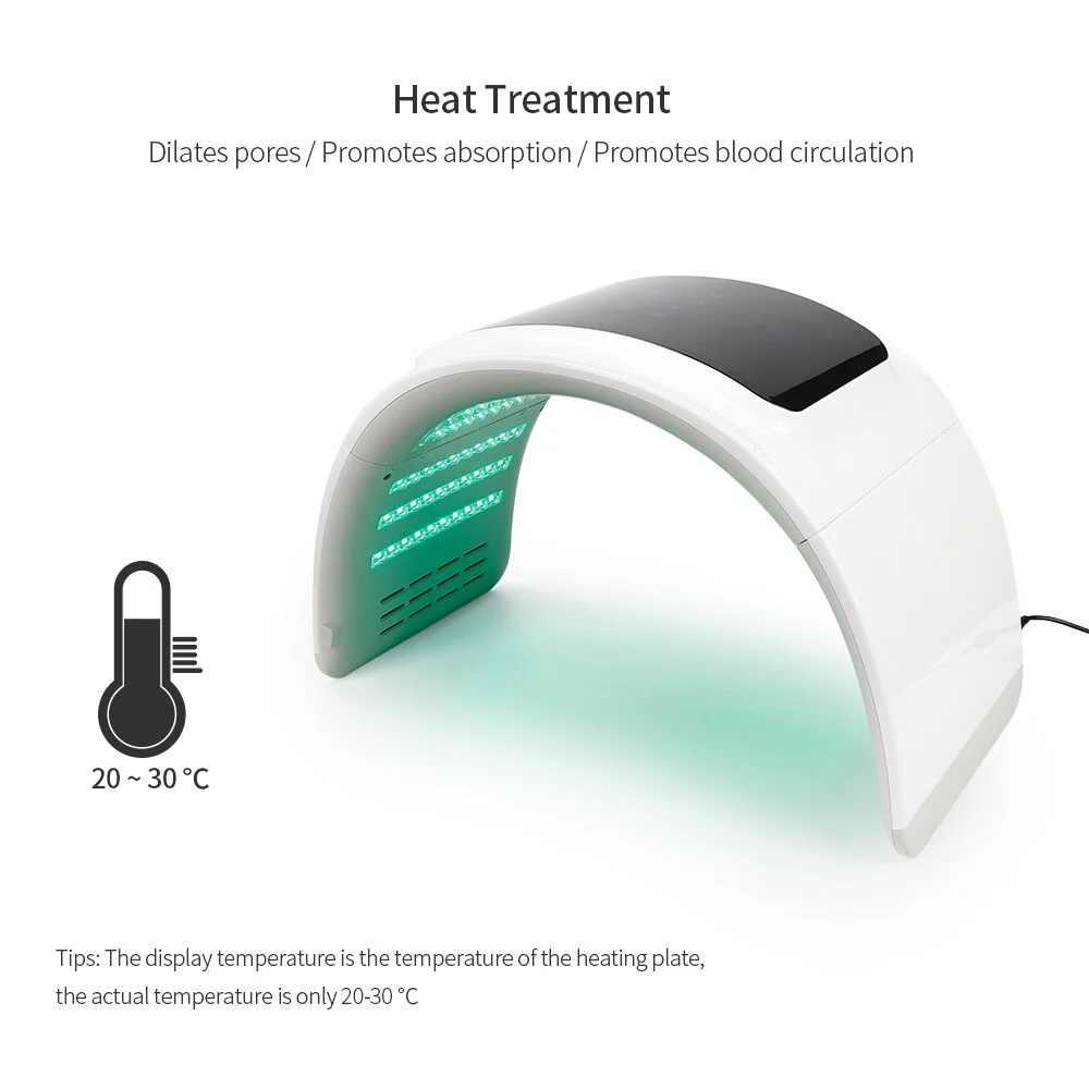 PDT Facial LED Facial Mask 6 Colors Light Phototherapy Machine Heat Therapy Anti Aging Acne Spot Removal Skin Rejuvenation Device - Image 3