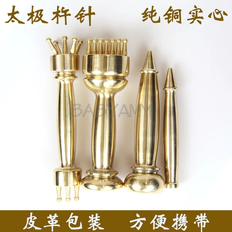4pcs/Set Fine Copper Pestle Needle Therapy Gua Sha Massage Stick Mr. Li Massotherapies Acupuncture therapy - Image 2