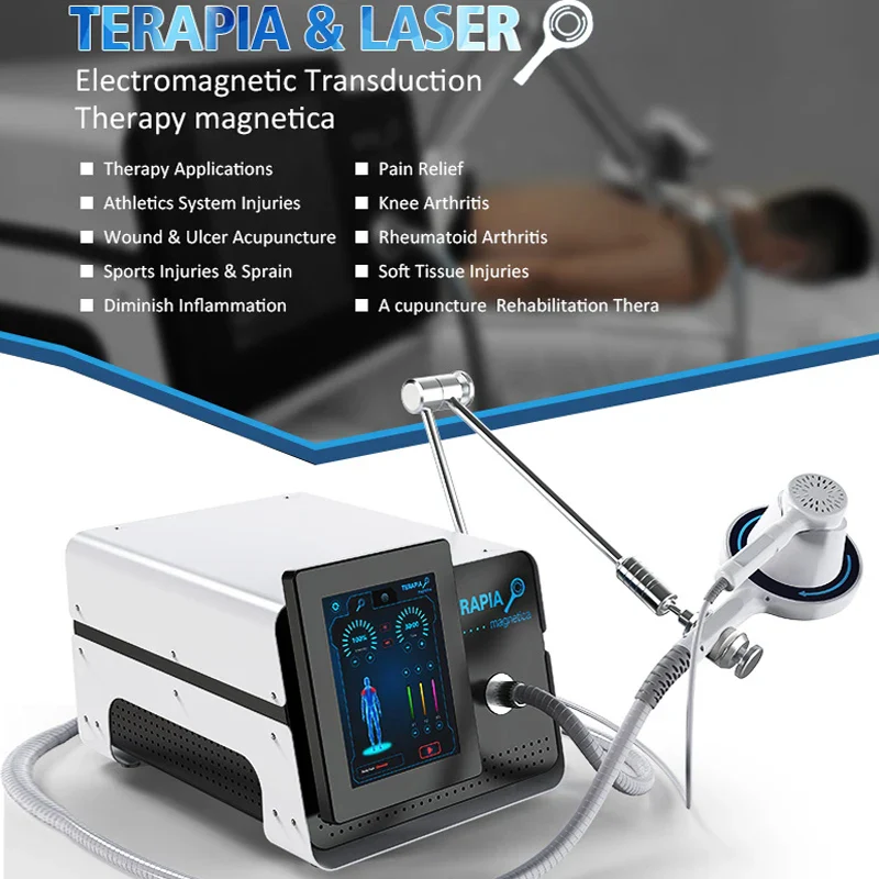 Physio Magneto Plus Laser Therapy 808NM Super Transduction Pulse Electromagnetic Field EMTT Extracorporeal Machine - Image 6