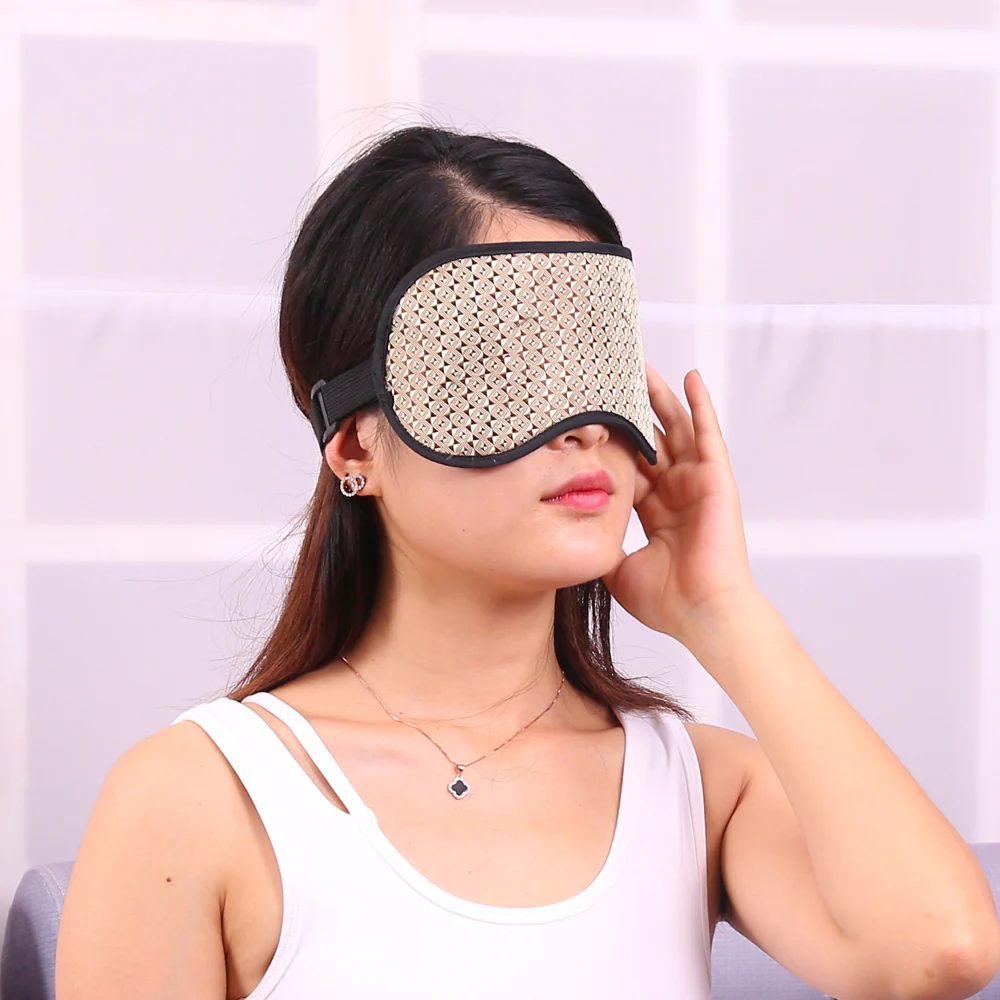 Physiotherapy health anion tourmaline eye mask massage relaxant Healthcare Tourmaline eye patch Eye Shade relieve fatigue - Image 3