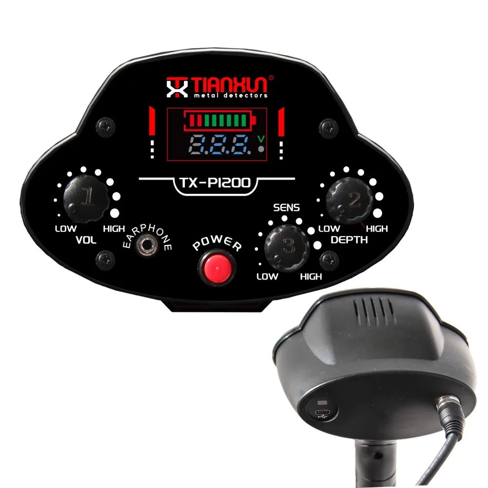 TX-PI200 Pulse Induction Metal Detector Long Range Gold Silver Copper Deep Industrial Underground Metal Detector 5M Location - Image 4