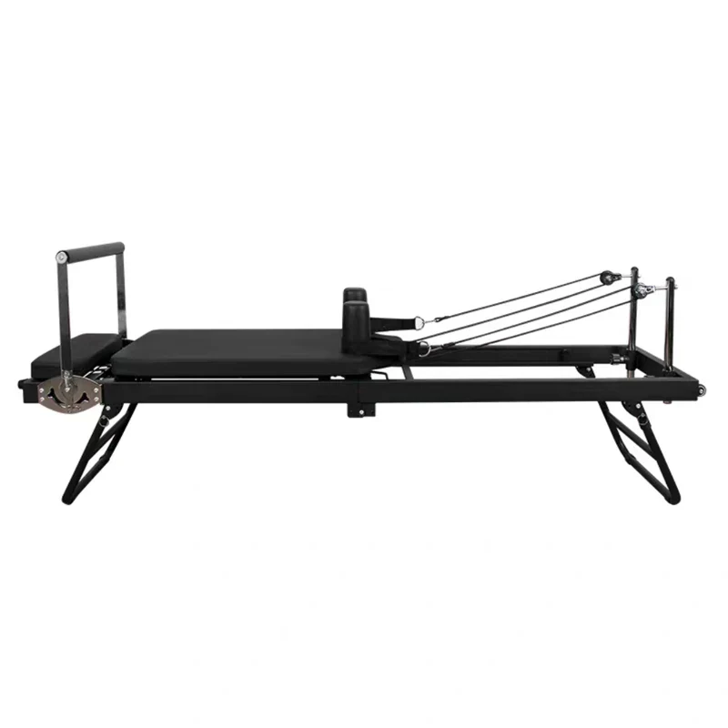 Pilate Core Bed Fitness Trainer Beige Solid Wood Iron Yoga Bed Spring traction yoga fitness bed - Image 2