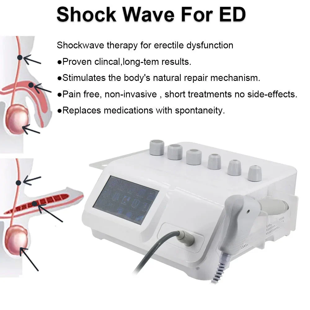 Pneumatic Shock Wave For ED Treatment 12 Bar Pain Relief Professional Shockwave Therapy Machine Health Care Body Massager - Image 3