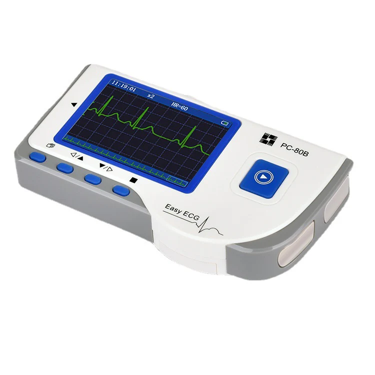 Lepu Easy ECG Monitor Portable EKG Machine Handheld Heart Rate Monitor ECG Sensor PC-80B Portable Household Heart Ecg Monitor Color Screen - Image 4