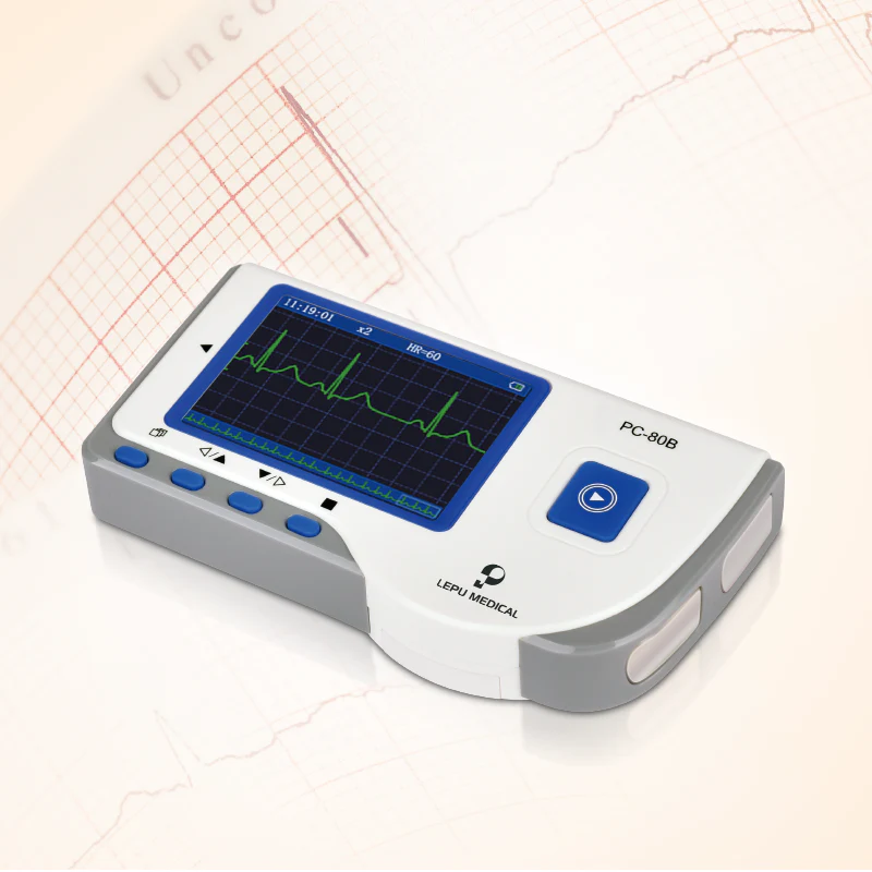 Lepu Easy ECG Monitor Portable EKG Machine Handheld Heart Rate Monitor ECG Sensor PC-80B Portable Household Heart Ecg Monitor Color Screen - Image 6