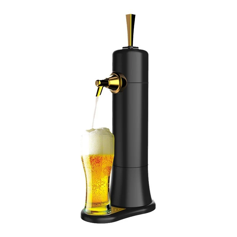 Portable Electric Beer Dispensers Machine Ultrasonic Beer Foam Maker Machine Base Pump Bubbler Maker Beer Foam Separators