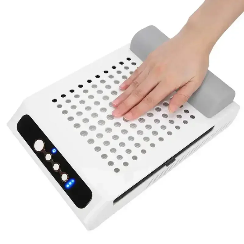 L'UGX Portable Nail Vacuum Cleaner 70W Rechargeable Professional Nail Dust Collector Fan Strong Power Adjustable Speed Cleaner Nails - Image 3