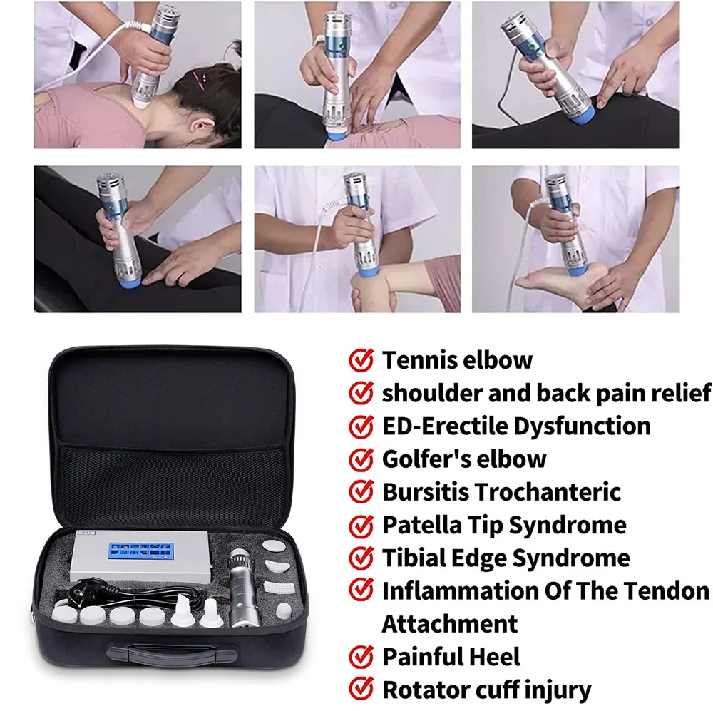 Portable Physiotherapy Shock Waves Equipment Massager Muscle Stimulator Electric Shockwave Therapy Machine Body Back Pain Relief - Image 4