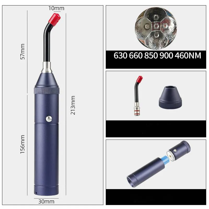Portable Red Light Infrared Therapy Device Sore Canker Lip Therapy Handheld Removable Oral Physiotherapy Wand Health Pain Relief - Image 5