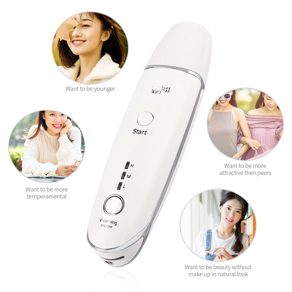 Mini Hifu Ultrasonic RF Face Lifting Wrinkle Removal Line V-Shape Anti-Aging Skin Tightening Eye Care Beauty Device For Home SPA - Image 3