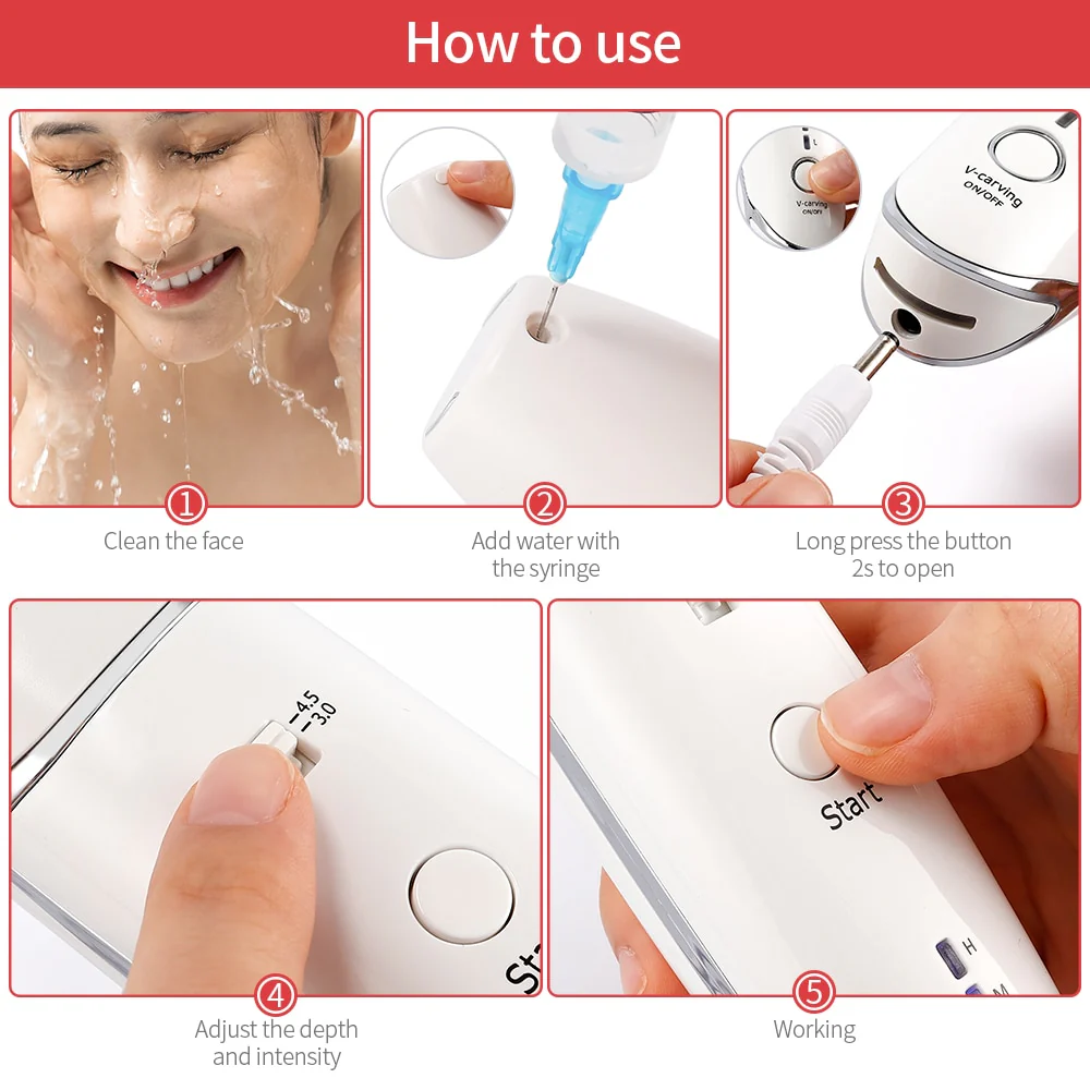 Mini Hifu Ultrasonic RF Face Lifting Wrinkle Removal Line V-Shape Anti-Aging Skin Tightening Eye Care Beauty Device For Home SPA - Image 5