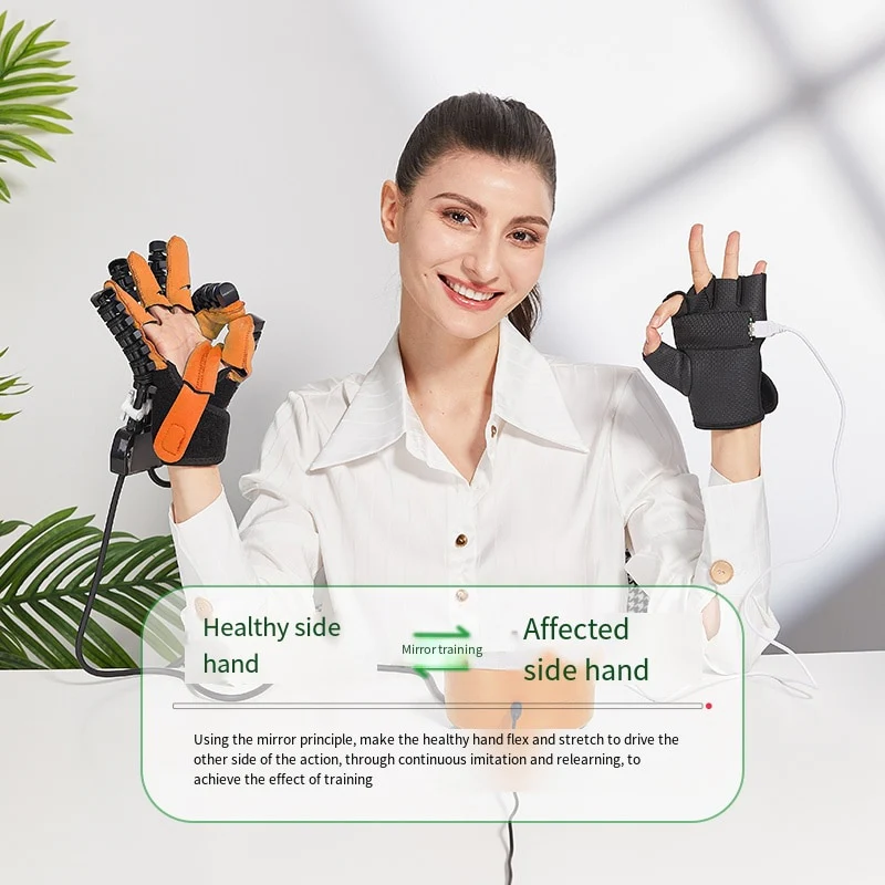 Portable Stroke Patient Finger Rehabilitation Training Glove Active And Passive Training Support Mirror Training And Charging - Image 4