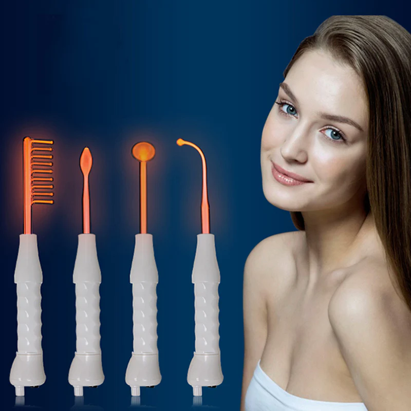 Potable High Frequency Electrode Glass Tube Electrotherapy D'arsonval Darsonval Skin Care Facial Spa Salon Beauty Acne Remover - Image 2