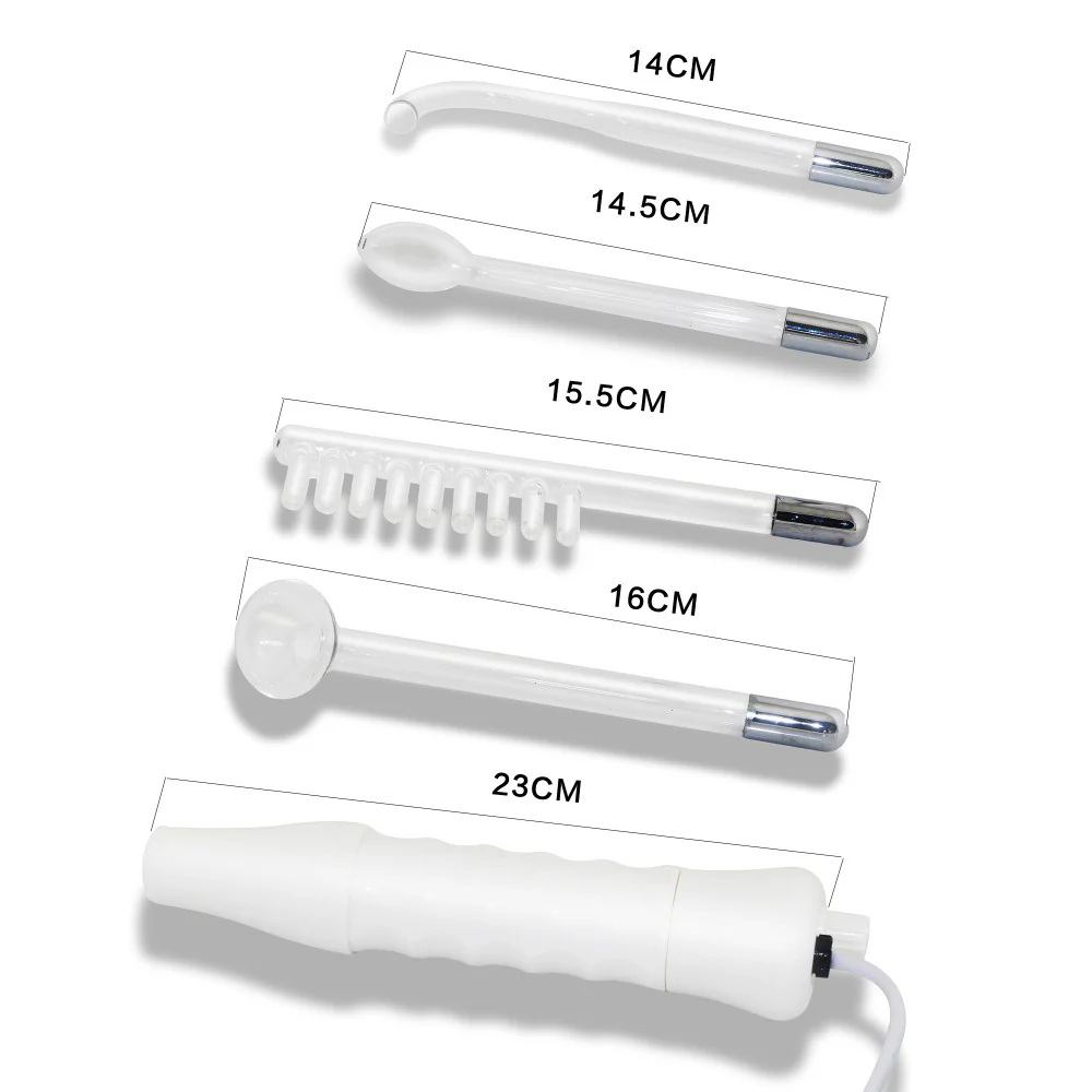 Potable High Frequency Electrode Glass Tube Electrotherapy D'arsonval Darsonval Skin Care Facial Spa Salon Beauty Acne Remover - Image 3