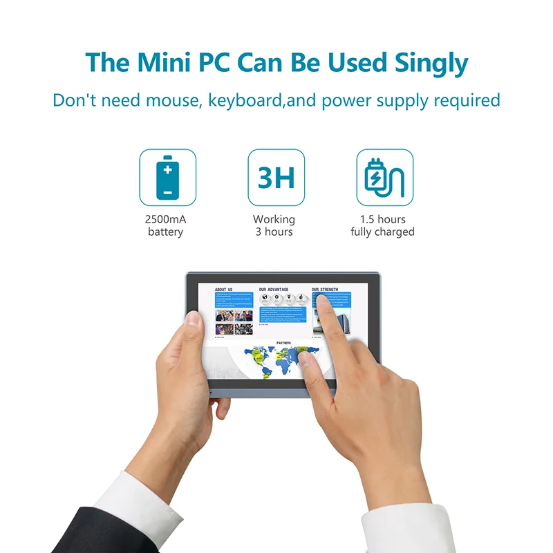Pro Industrial Windows 11 Tablet Mini PC 5.5inch Touch Screen Mini Computer Intel J4125 8GB + 128GB +WIFI 6 - Image 4