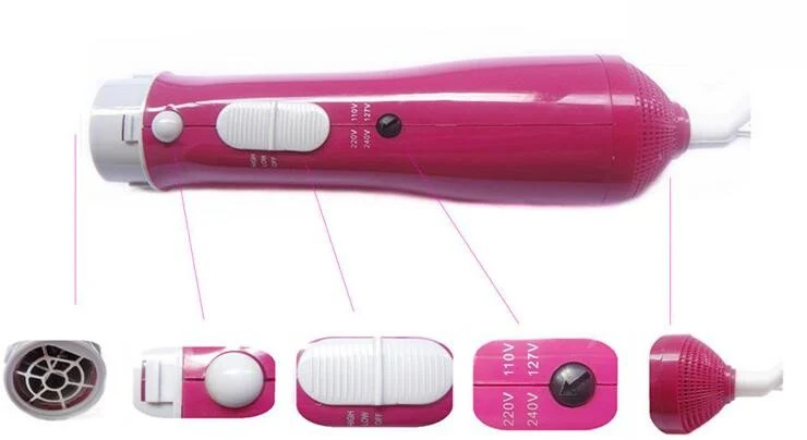 Professional Hair Dryer Styling Tools Styling Brush Comb Nozzle Curler Salon with 7 in 1 Styling Brush Comb Nozzle Curler - Image 16