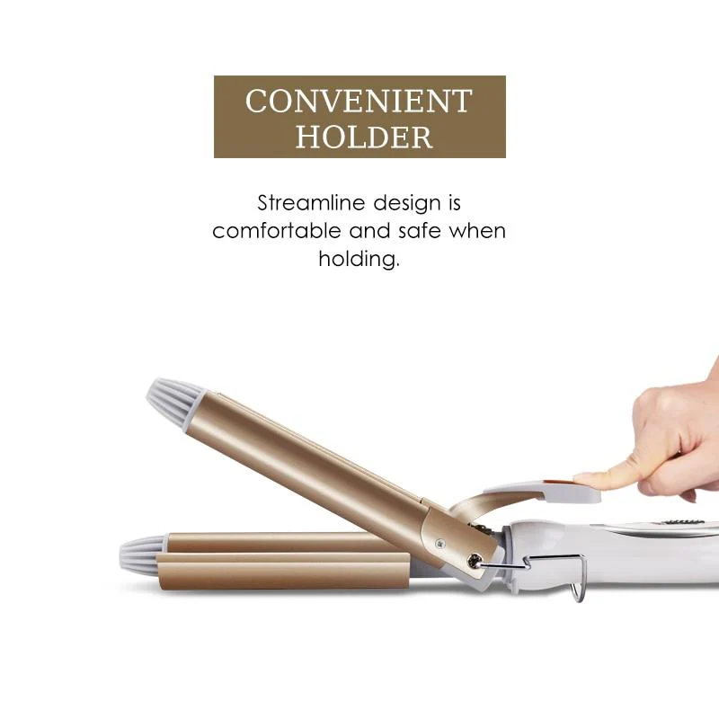 Professional Hair Tools Curling Iron Ceramic Triple Barrel Hair Styler Hair Waver Styling Tools Hair Curlers Electric Curling - Image 4