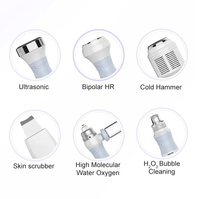 Professional Microdermabrasion 6 In 1 Water Oxygen Skin Care Deep Cleaning Hydra Dermabrasion Facial Machine Water Aqua Peeling - Image 6
