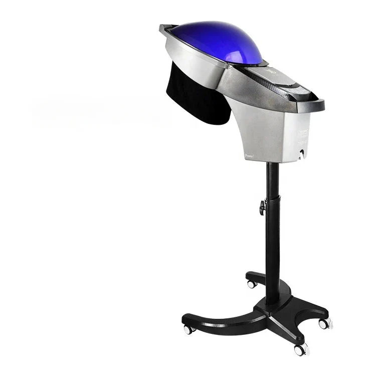 Professional Ozone Micro Mist Hair Steamer with Red Blue LED Lights for Salon Hair Treatment - Image 2
