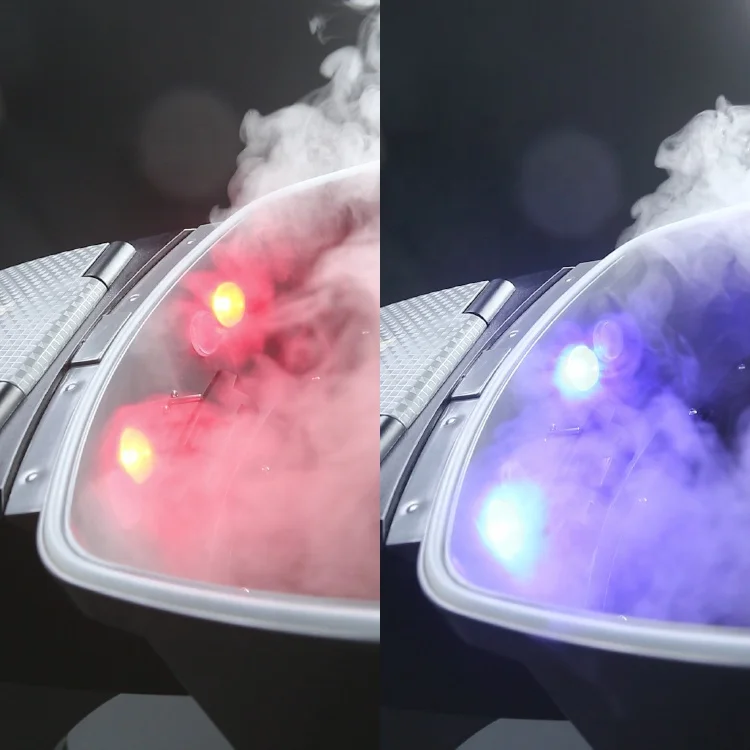 Professional Ozone Micro Mist Hair Steamer with Red Blue LED Lights for Salon Hair Treatment - Image 4