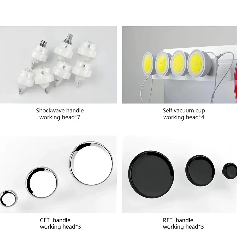 Professional Smart Tecar Therapy Pain Relief CET RET EMS Muscle Stimulation ESWT Shockwave ED Equipment - Image 4