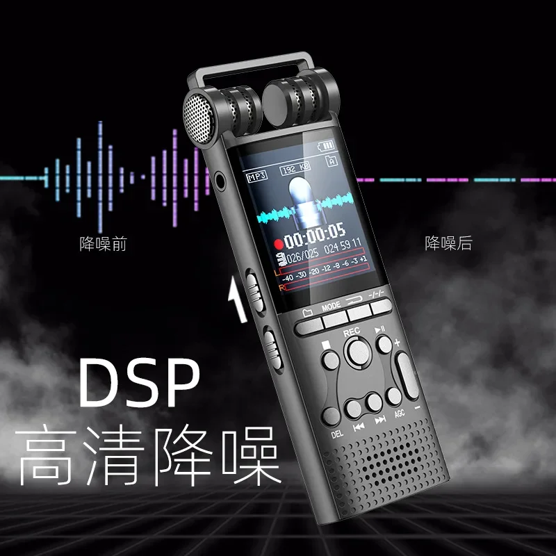 Professional Voice Activated Digital Audio Recorder 8GB/16GB/32GB Usb Non-stop 100hr Recording Pcm 1536kbps External Microphone - Image 6