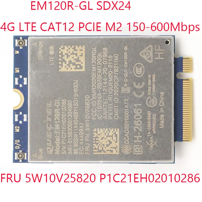 QUECTEL EM120R-GL EM120R 4G CAT12 all-netcom 600Mbps Module for ThinkPad X1 Yoga 6th X13 Yoga P14s T14 T15 T15s - Image 2
