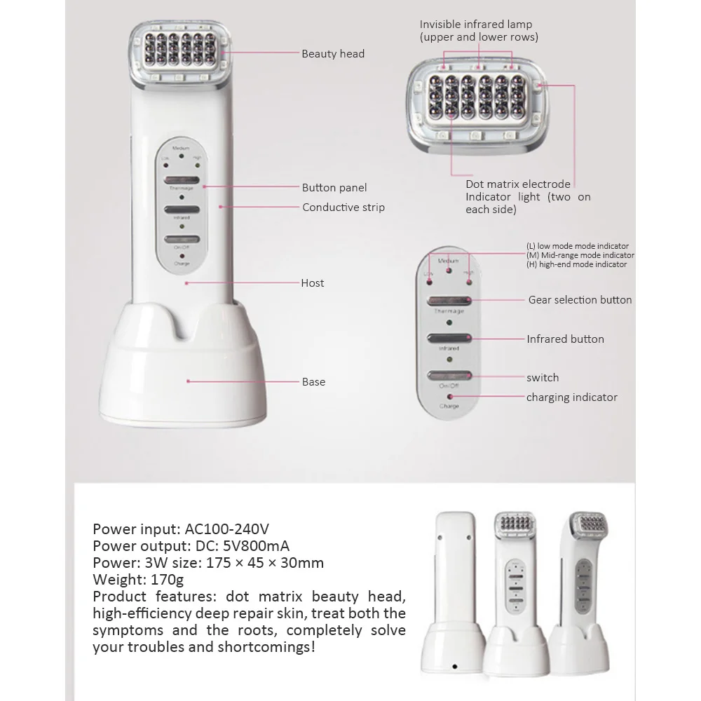 Radiofrequency Facial RF Radio Frequency Lifting Face Lift Body SKin anti Wrinkle Removal Skin Tightening Beauty - Image 6