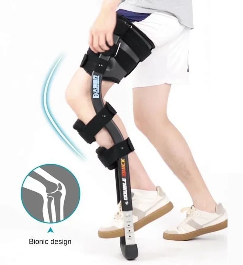 Rehabilitation Mobility Aids Knee Walker Single-Leg Telescoping Assisted Walking Training Stick Hands Free Crutch - Image 3