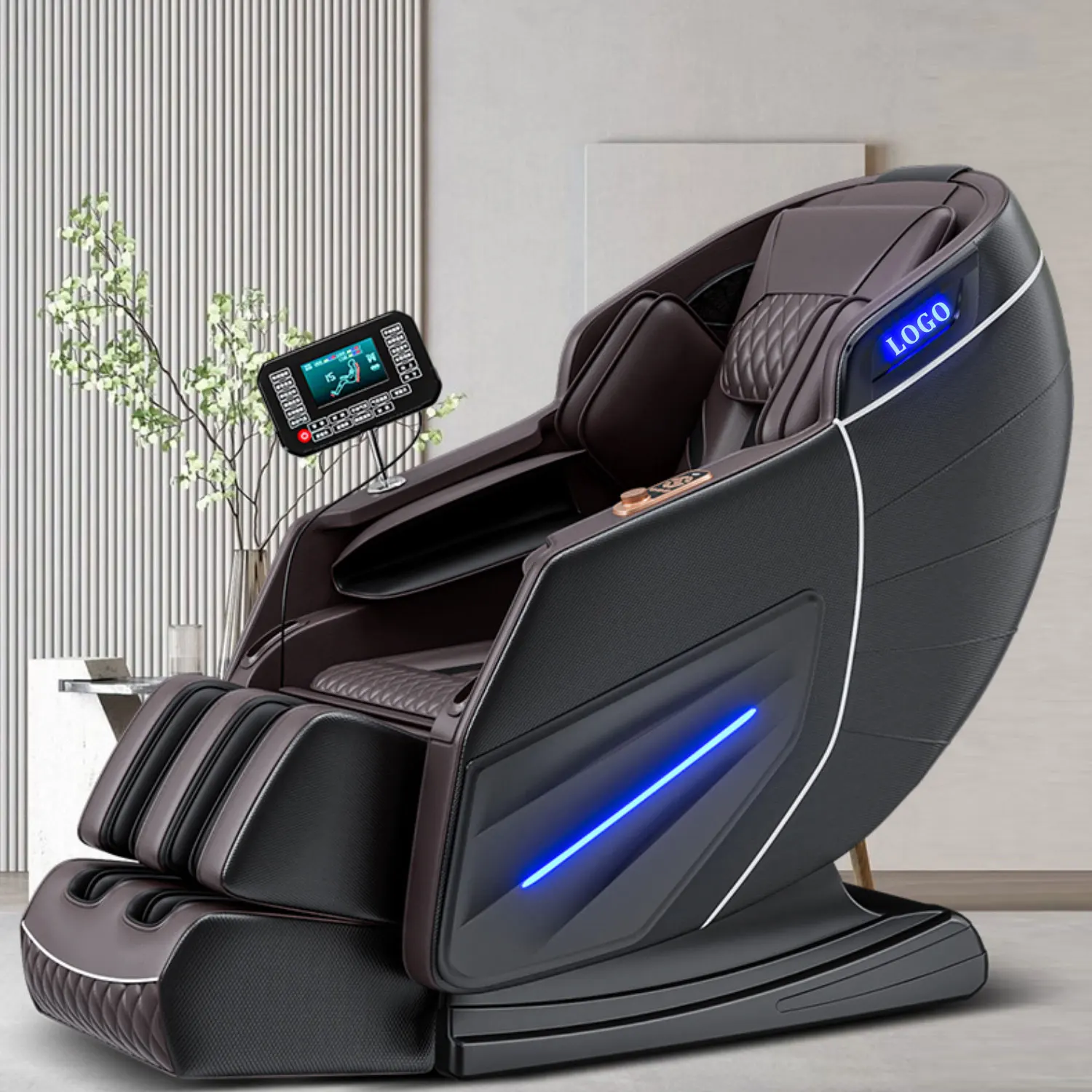 S-L Guide Rail 4D Fully Automatic Zero-gravity Relief Lumbar And Back Fatigue Capsule Luxury Electric Massage Chair - Image 2