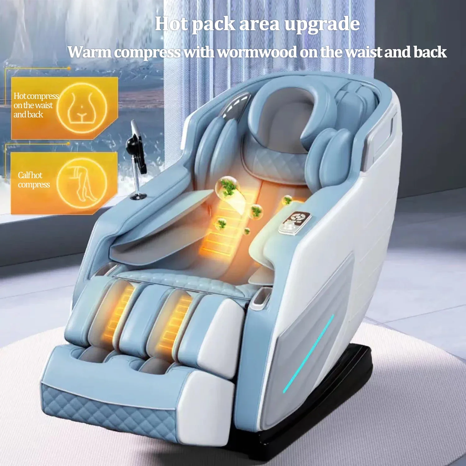 S-L Guide Rail 4D Fully Automatic Zero-gravity Relief Lumbar And Back Fatigue Capsule Luxury Electric Massage Chair - Image 4