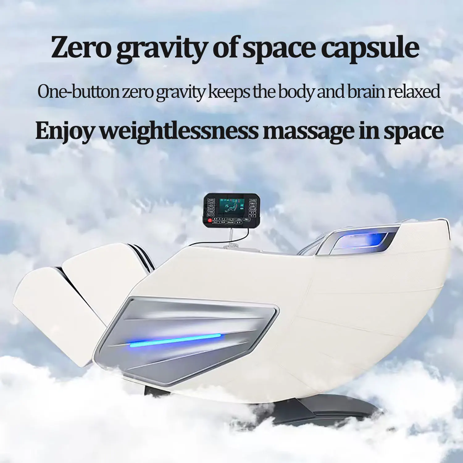 S-L Guide Rail 4D Fully Automatic Zero-gravity Relief Lumbar And Back Fatigue Capsule Luxury Electric Massage Chair - Image 6
