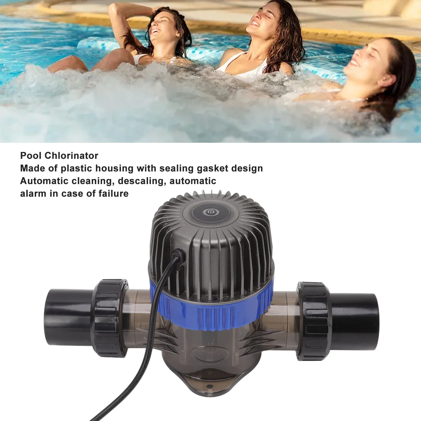 SC-2/4/6/8 Pool Salt Chlorinator 2 Gears Intelligent Control Salt Chlorine Generator Cell for SPA Swimming Tank HT - Image 4
