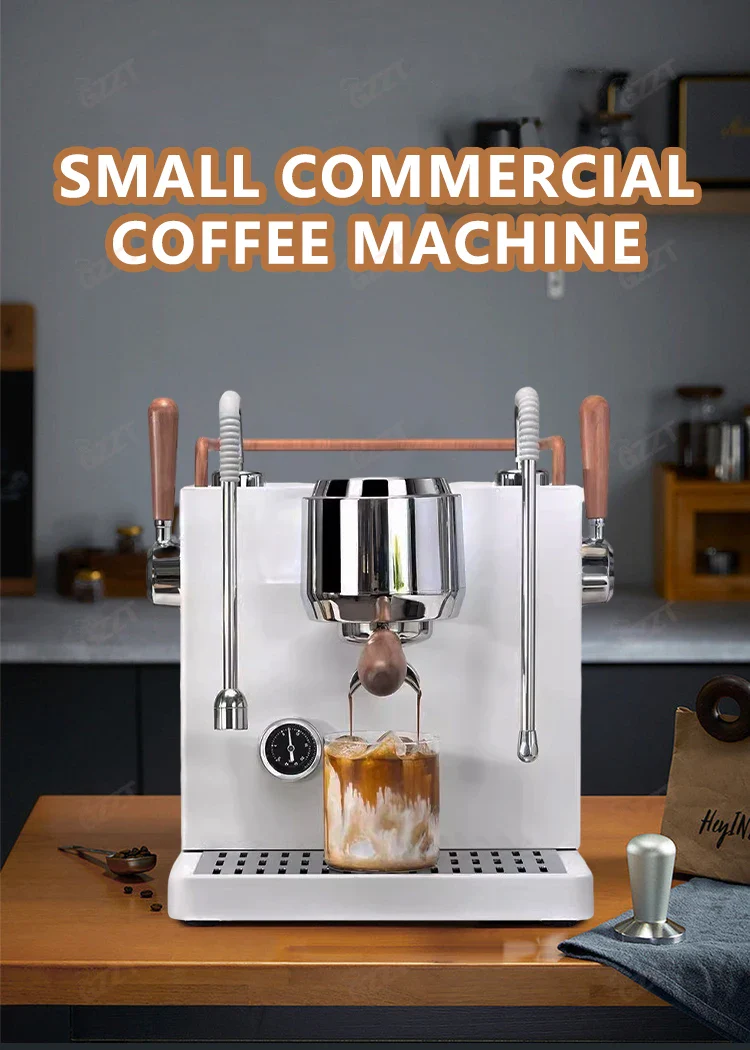 Semi-automatic Espresso Machine Small Commercial Coffee Machine Double Pumps and three Boilers 220V - Image 2