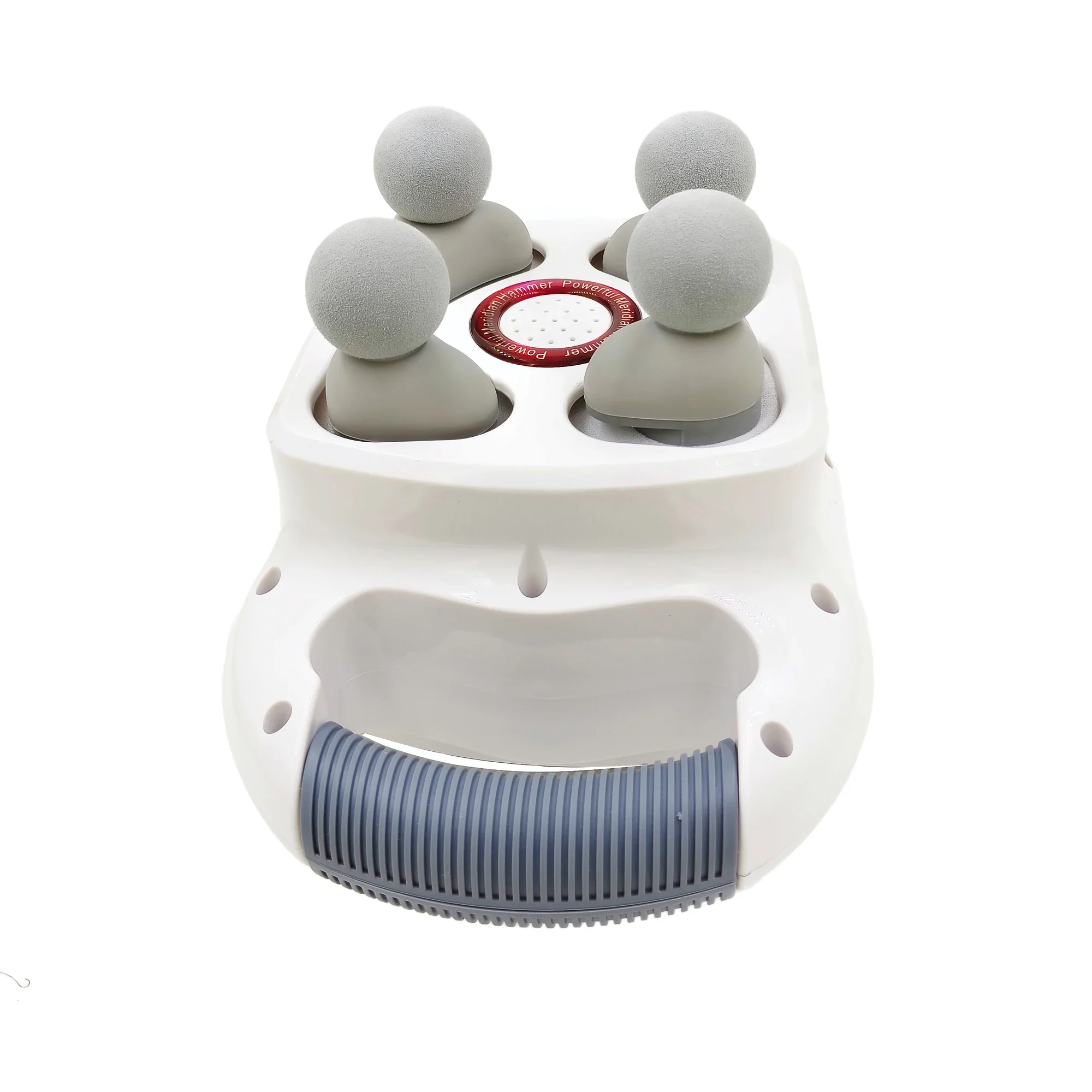 Senior 4 Heads Massager Stick Electric Massager Cervical Spine Multi-function Full-body Vibratory Massage Hammer with Neck Waist - Image 2