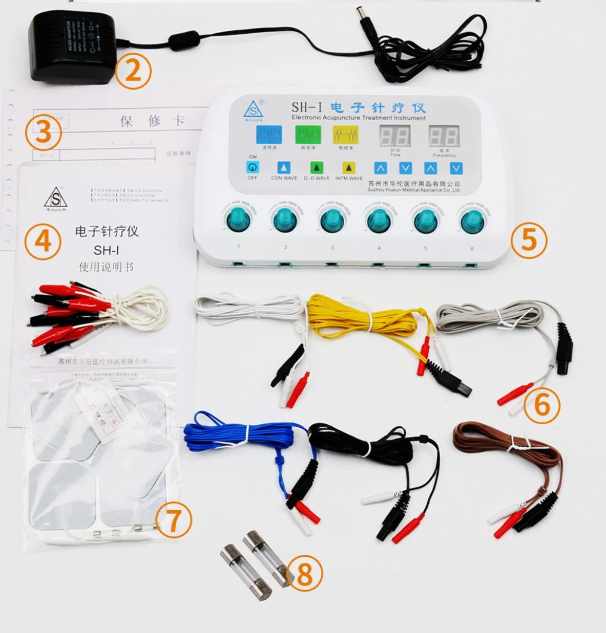 SHUNHE SH-I Electro acupuncture machine Electroacupuncture Stimulator Machine Low frequency pulse 6 output needle therapy - Image 3
