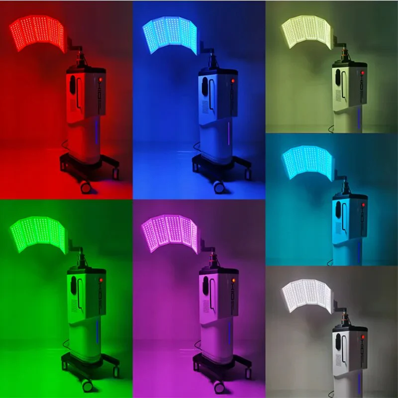 Skin Rejuvenation Anti-Wrinkle LED pdt Bio Light Therapy 7 Shades of Light Facial Salon Machine Adjustable Angle Heigh - Image 4