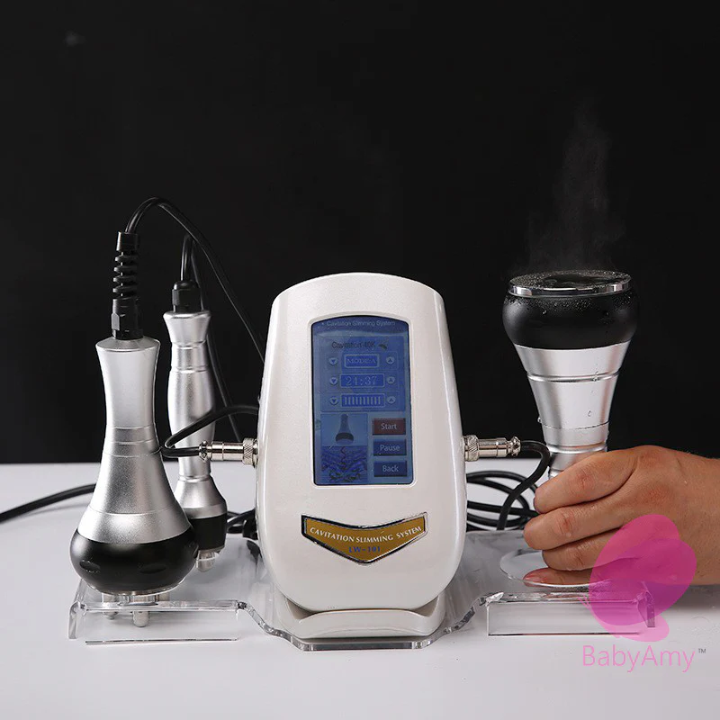 Skin Tightening Ultrasonic Cavitation 40K Fat Burning Weight Loss Instrument 5MRF RF Wrinkle Beauty Instrument 220V UK EU Plug - Image 3