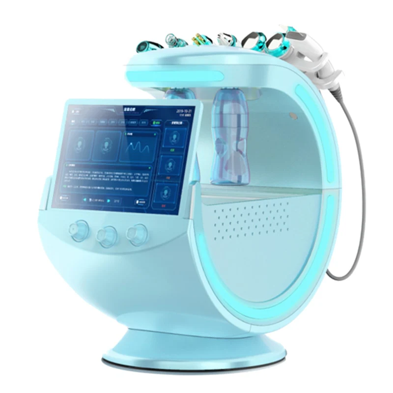 Smart Ice Blue Magic Mirror Skin Analyzer Face Lifting Microdermoabrasion Oxygen Sprayer Hydrodermabrasion Deep cleaning Machine - Image 2