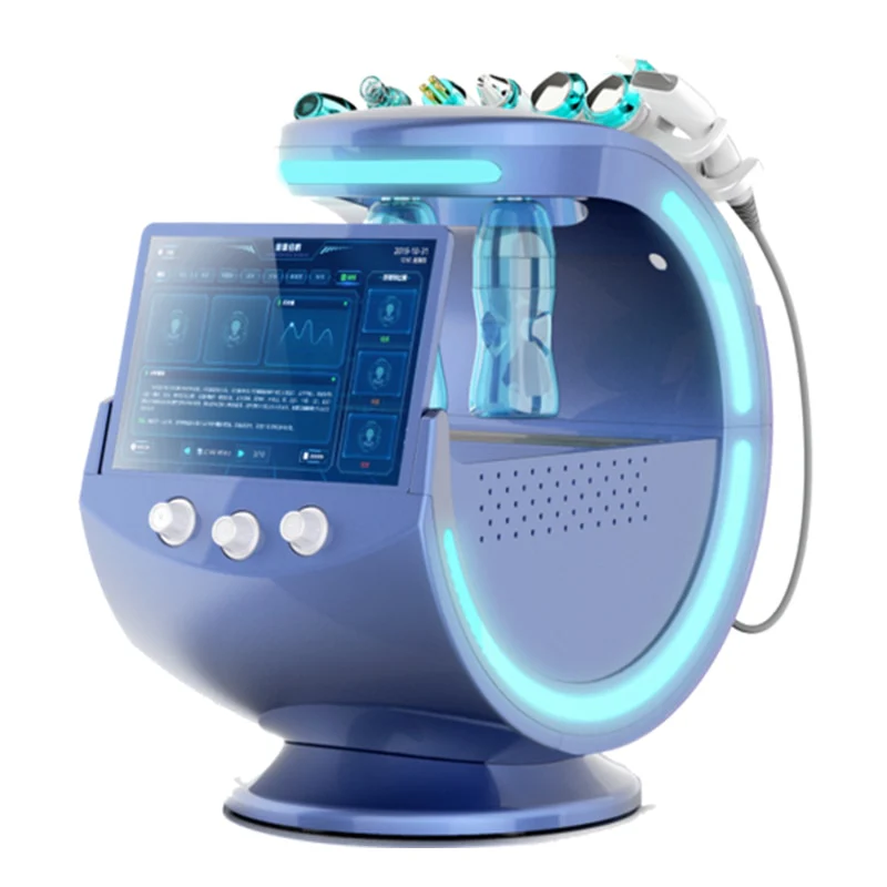 Smart Ice Blue Magic Mirror Skin Analyzer Face Lifting Microdermoabrasion Oxygen Sprayer Hydrodermabrasion Deep cleaning Machine - Image 3